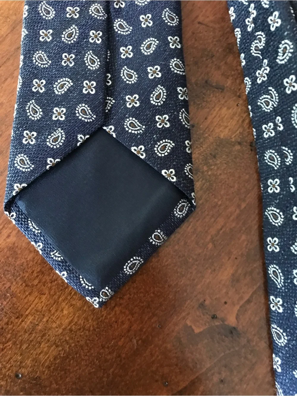 Suitsupply Navy Paisley Micro-Pattern Tie